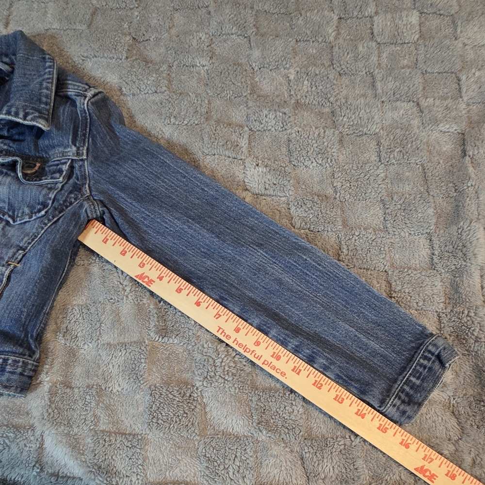 Y2K Gap Kids Jean Jacket Pink Threading-girls LG - Picture 7 of 11